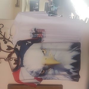 Eagle and land of the free tshirts large